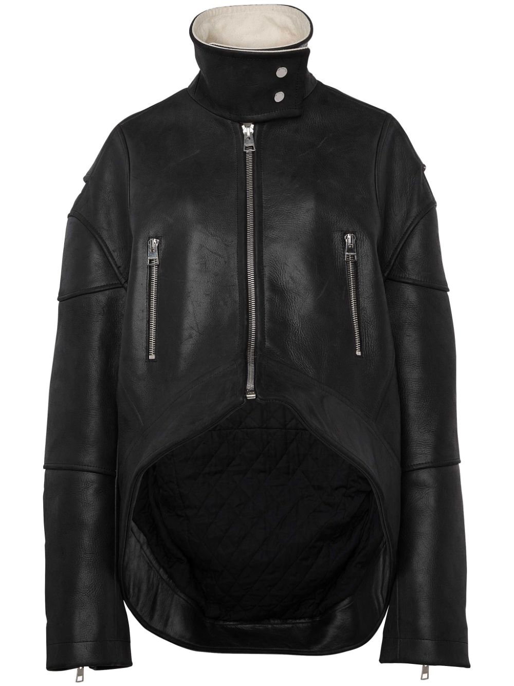 JW ANDERSON-CURVED HEM HIGH NECK JACKET-