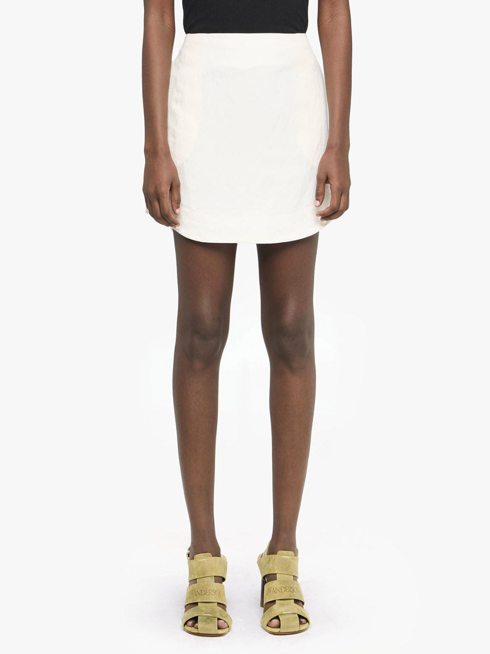 JW ANDERSON-CURVED HEM MINI SKIRT-