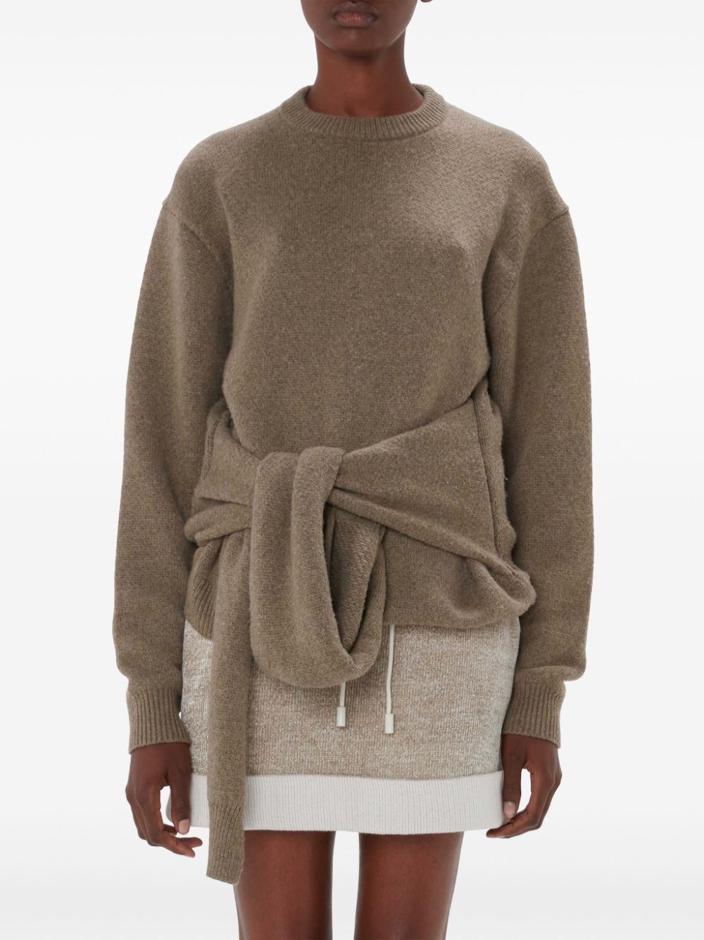 JW ANDERSON-DRAPED TIE FRONT JUMPER-