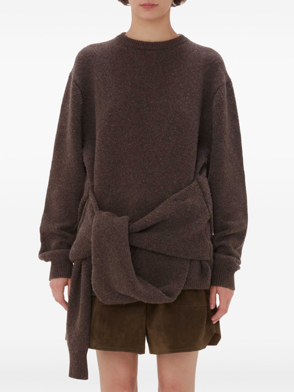 JW ANDERSON-DRAPED TIE FRONT JUMPER-