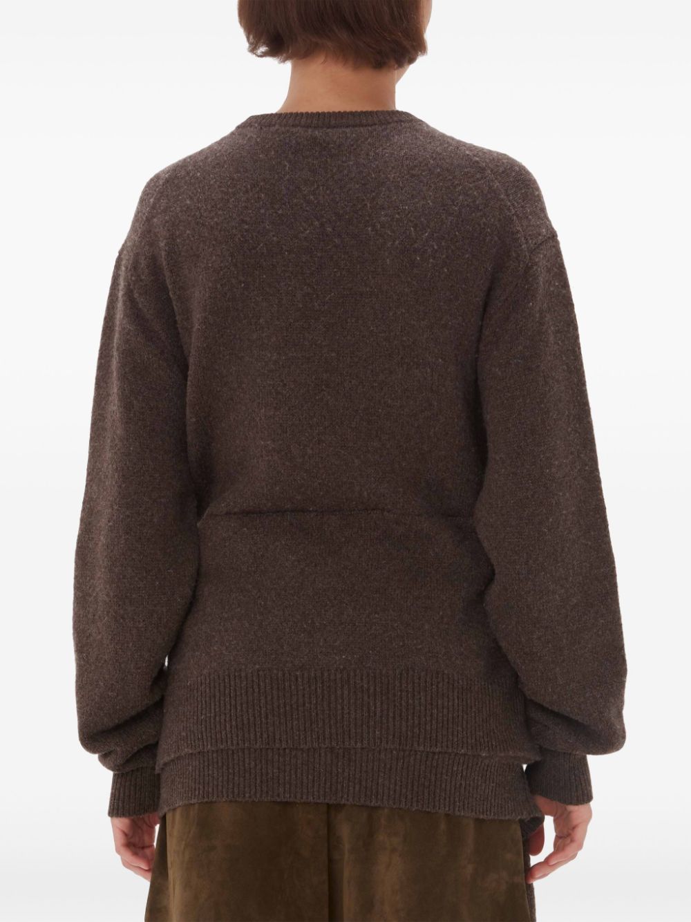 JW ANDERSON-DRAPED TIE FRONT JUMPER-