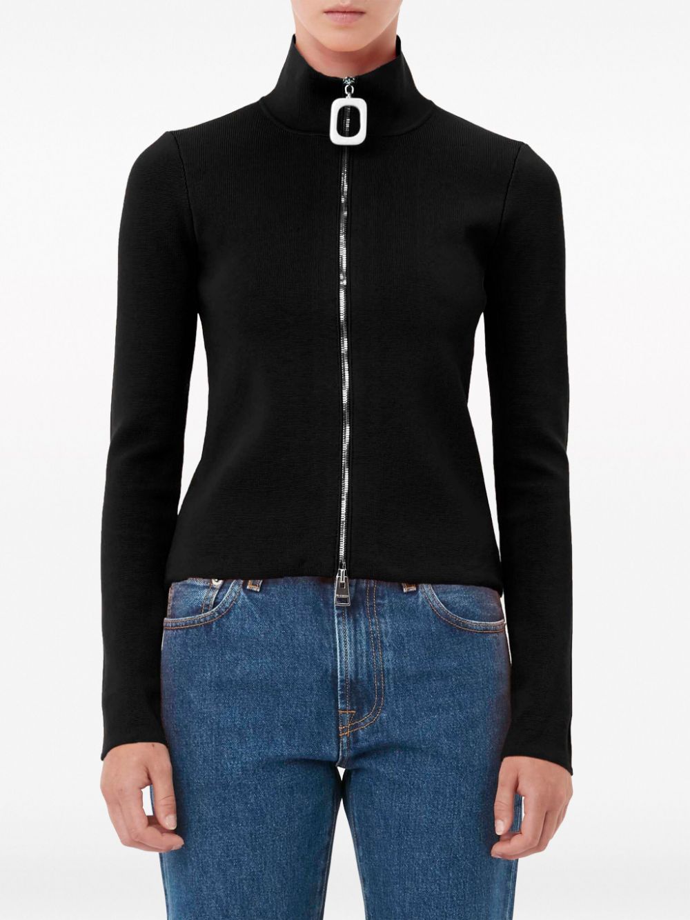 JW ANDERSON-FITTED ZIP UP CARDIGAN-