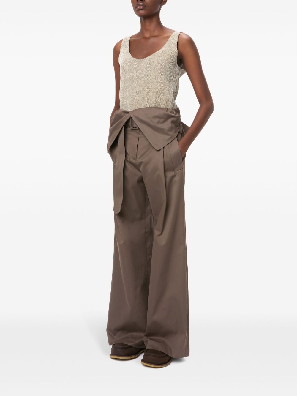 JW ANDERSON-FOLD OVER TRENCH TROUSERS-