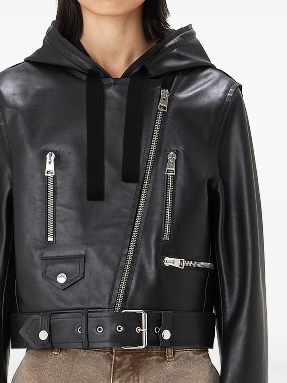 JW ANDERSON-HOODED BIKER JACKET-LJ0036 LT0093 999