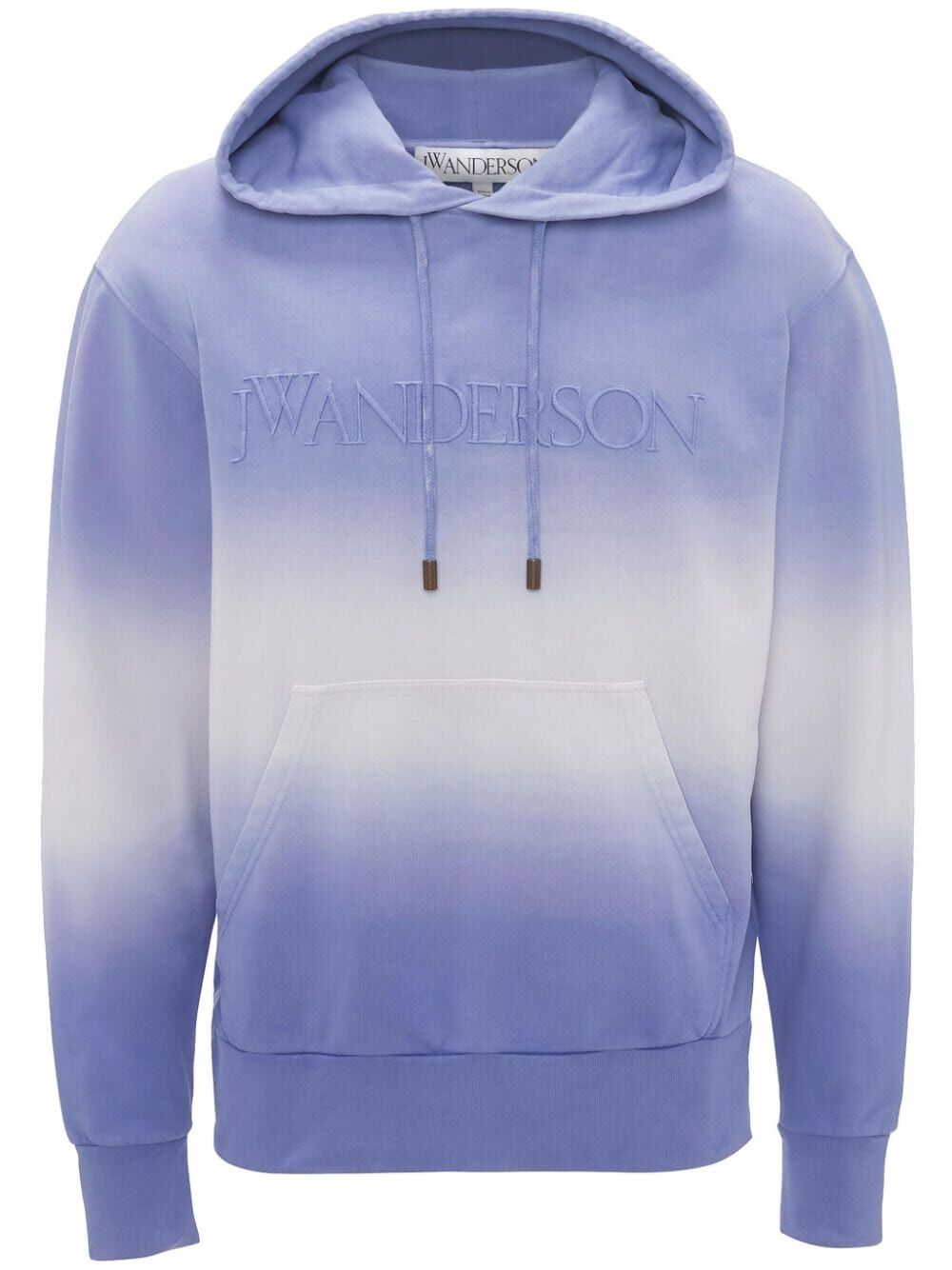 JW ANDERSON-LOGO EMBROIDERY GRADIENT HOODIE-