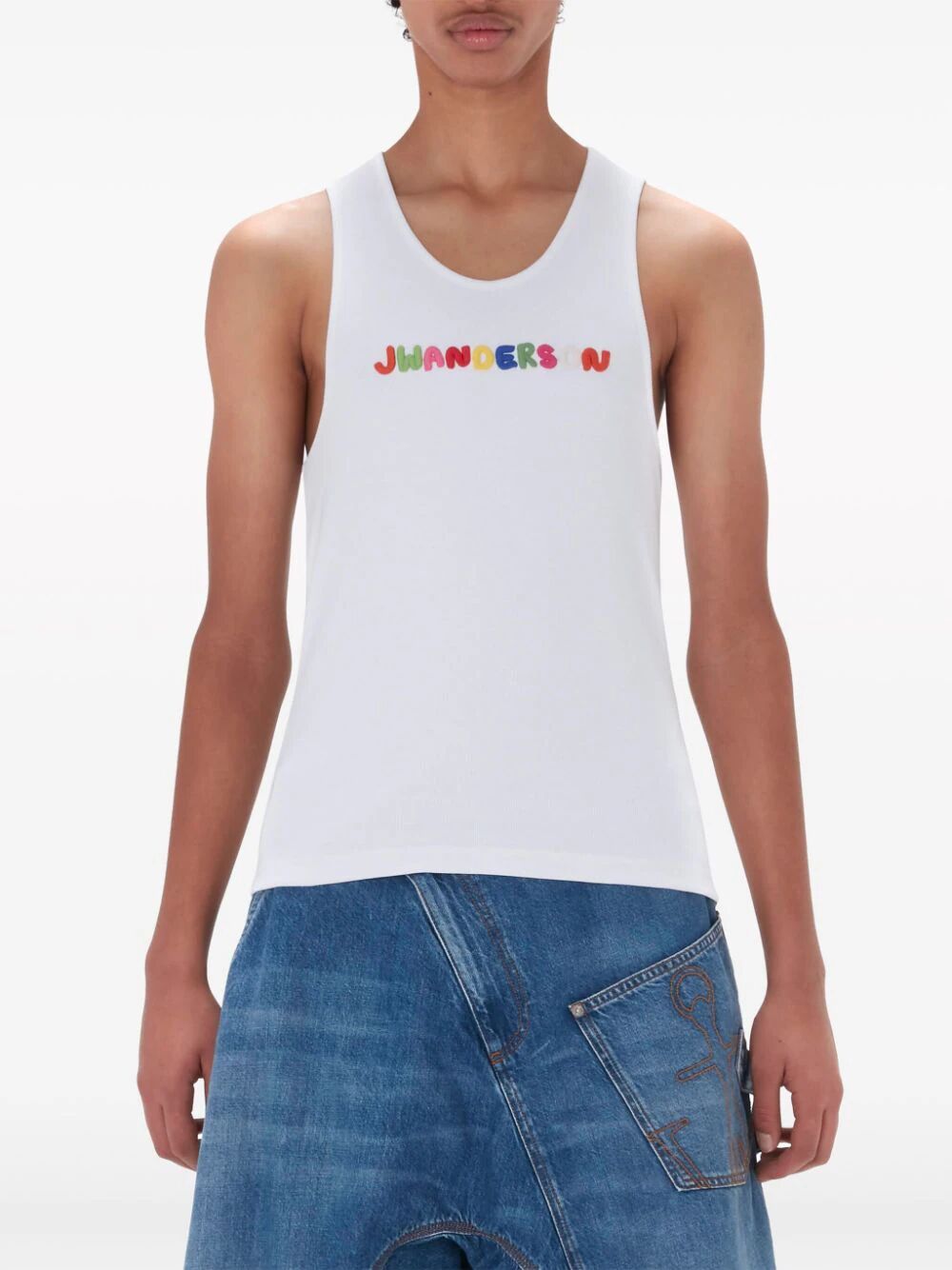 JW ANDERSON-LOGO EMBROIDERY VEST-JO0215 PG1512 1