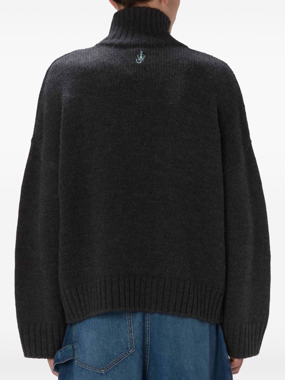 JW ANDERSON-PATCH POCKET TURTLENECK SWEATER-