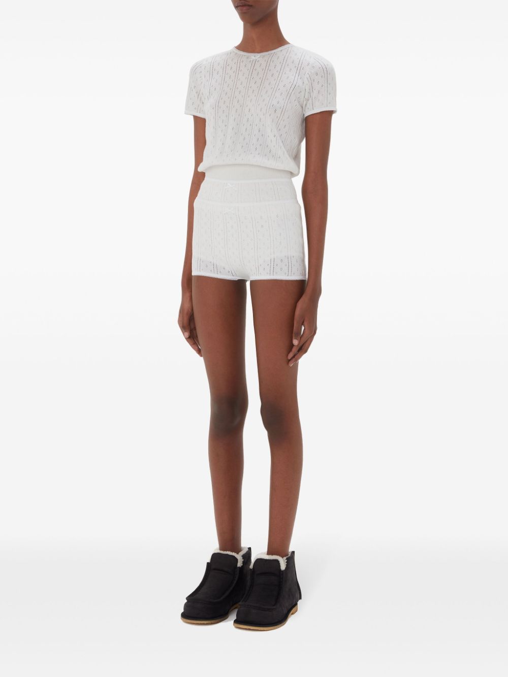 JW ANDERSON-POINTELLE CAP SLEEVE TOP-