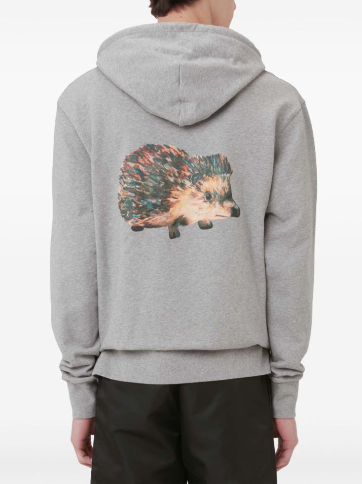 JW ANDERSON-PRICKLY BACK PRINT HOODIE-