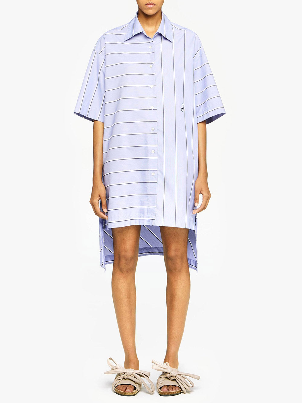 JW ANDERSON-SHORT SLEEVE STEP HEM SHIRT DRESS-