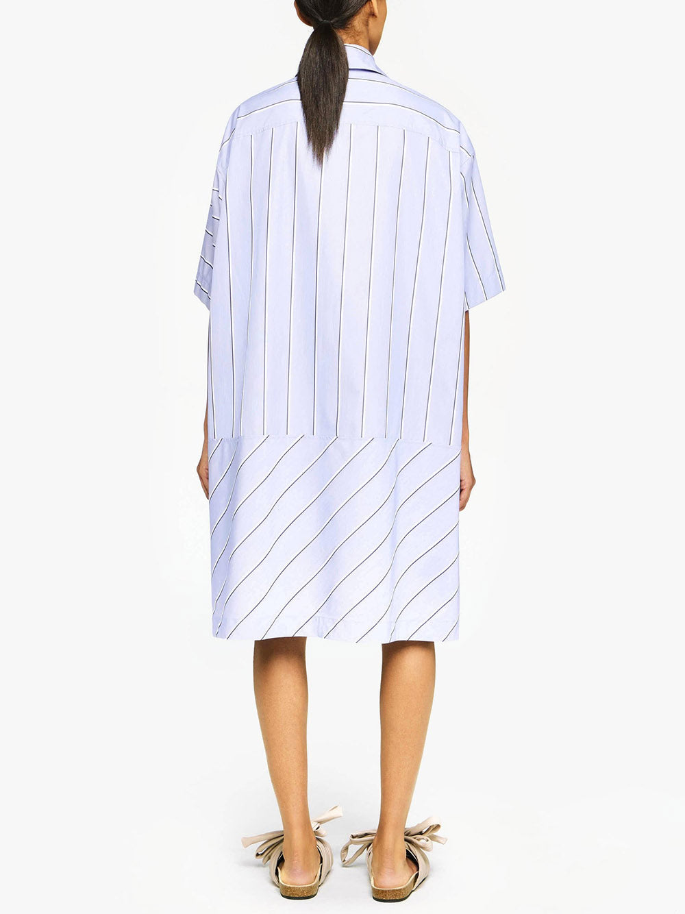 JW ANDERSON-SHORT SLEEVE STEP HEM SHIRT DRESS-