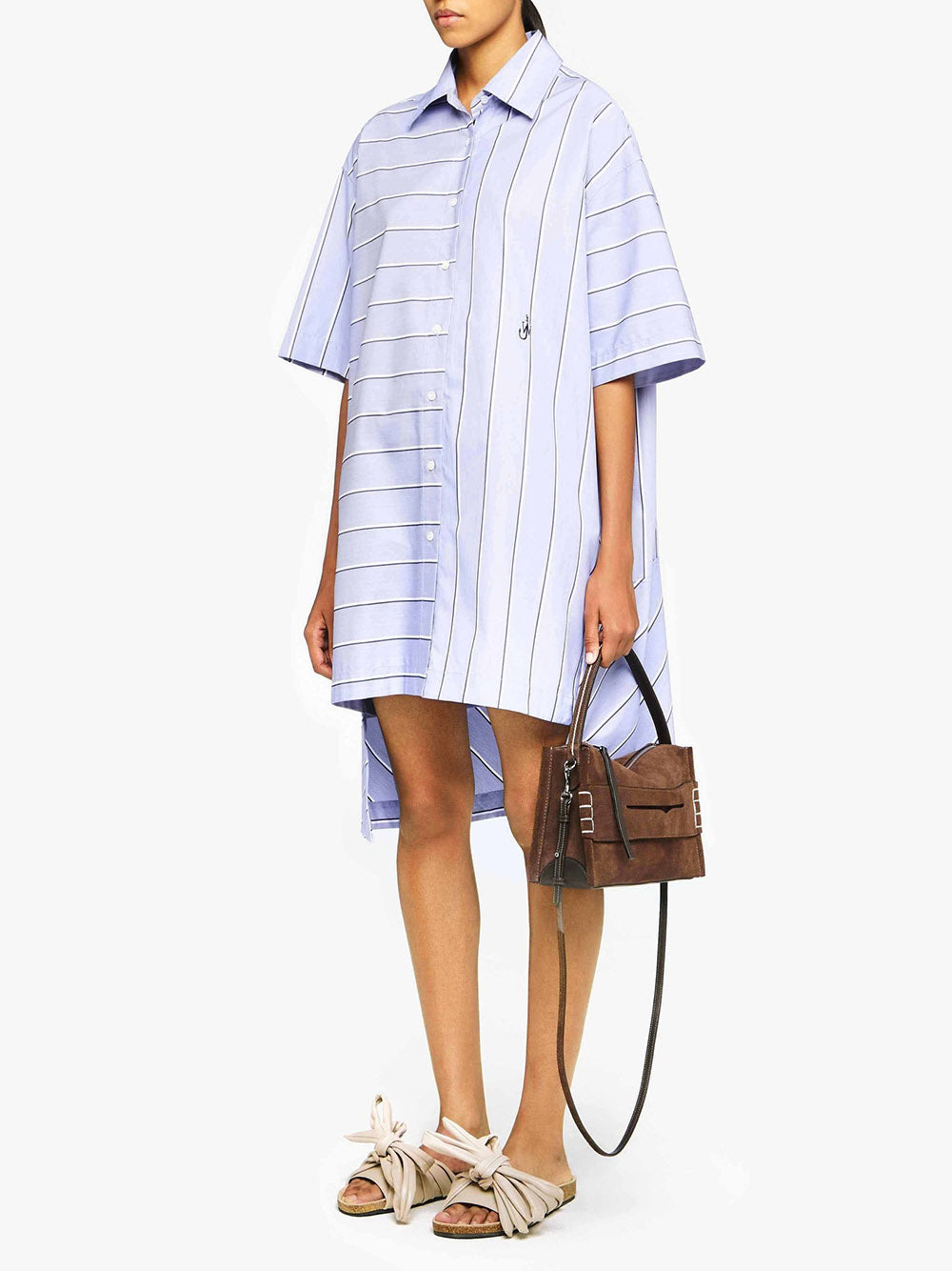JW ANDERSON-SHORT SLEEVE STEP HEM SHIRT DRESS-