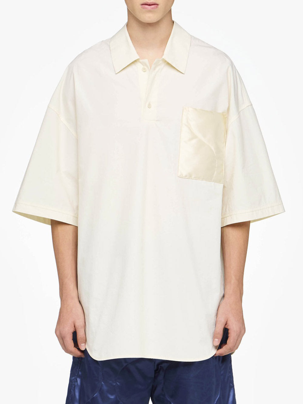 JW ANDERSON-SS QUILTED POCKET POLO TOP-