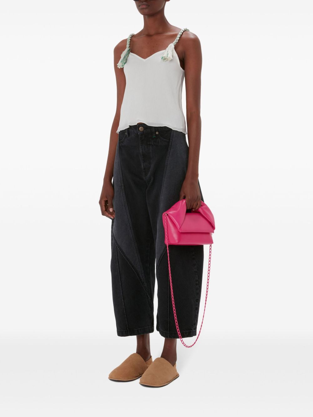 JW ANDERSON-TASSEL STRAP CAMISOLE-