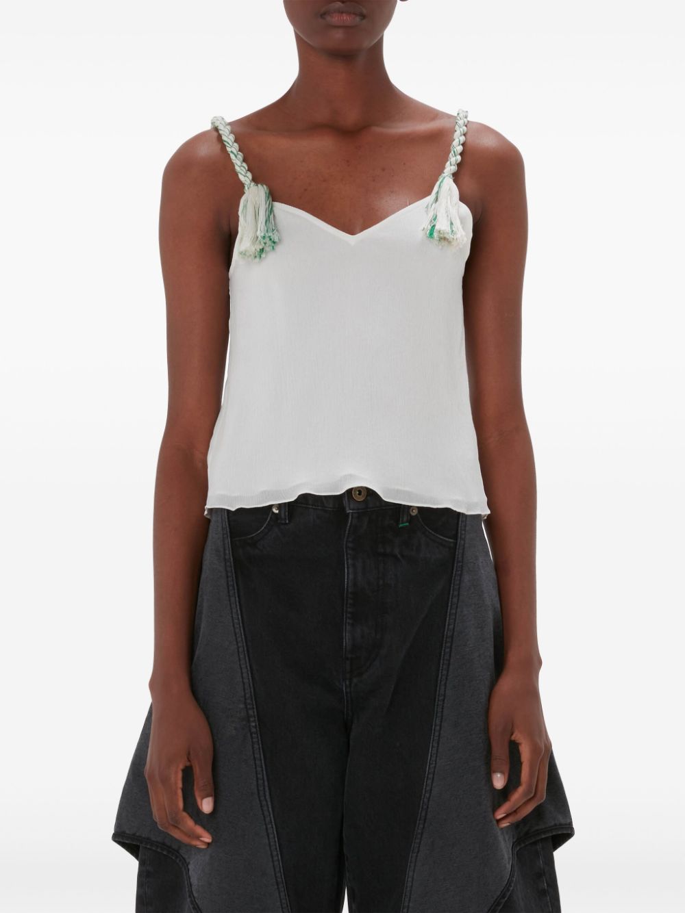 JW ANDERSON-TASSEL STRAP CAMISOLE-