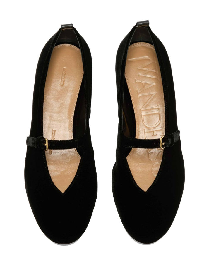 JW ANDERSON-VELVET BALLERINA-