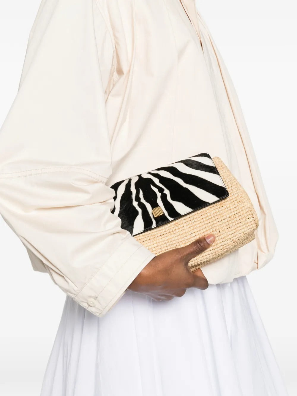 KHAITE-AUDREY RAFFIA CROSSBODY-