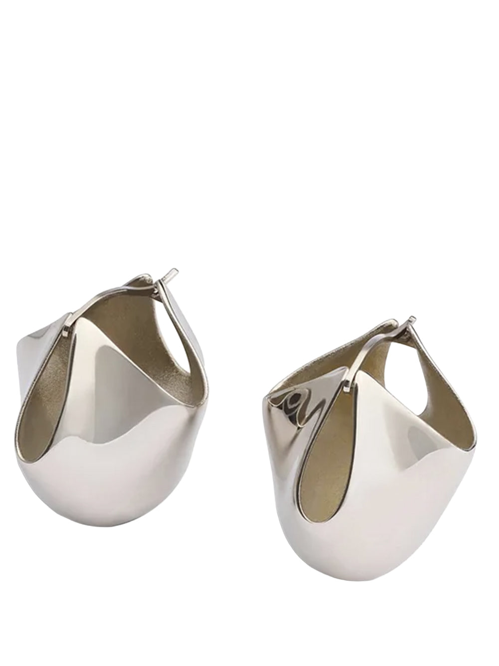 KHAITE-LOTUS MEDIUM EARRINGS - SILVER-