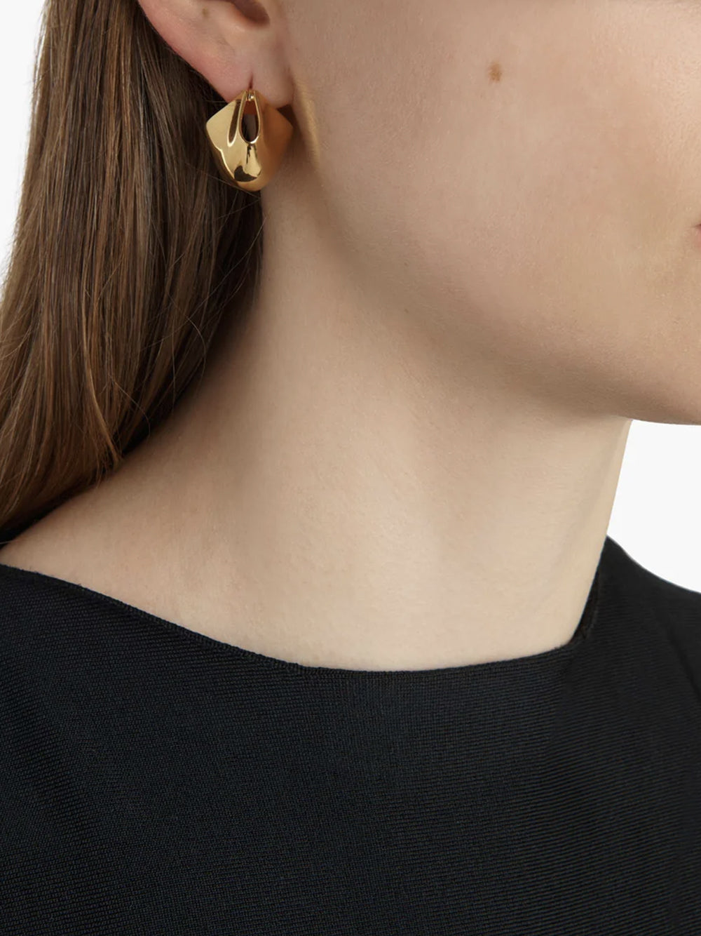 KHAITE-LOTUS SMALL EARRINGS - GOLD-