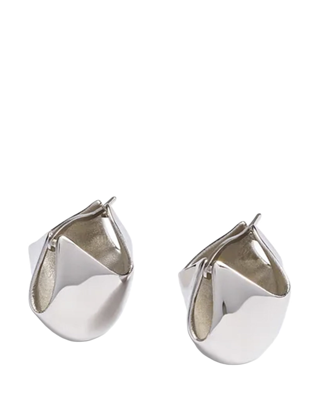 KHAITE-LOTUS SMALL EARRINGS - SILVER-