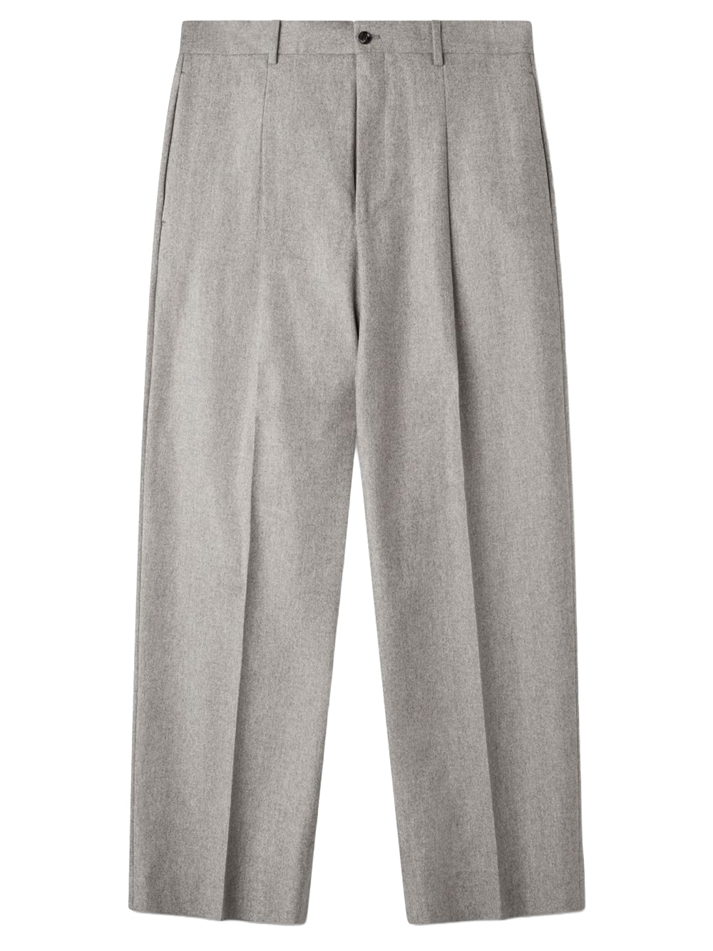 BEIGE FLANNEL TROUSERS