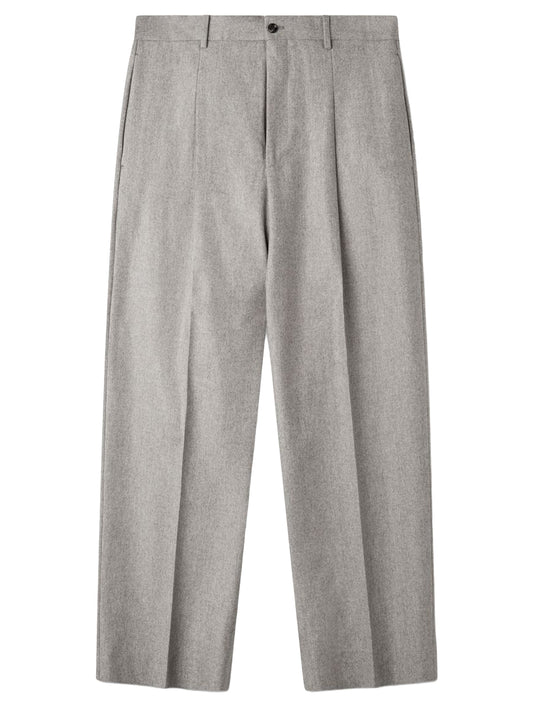 BEIGE FLANNEL TROUSERS