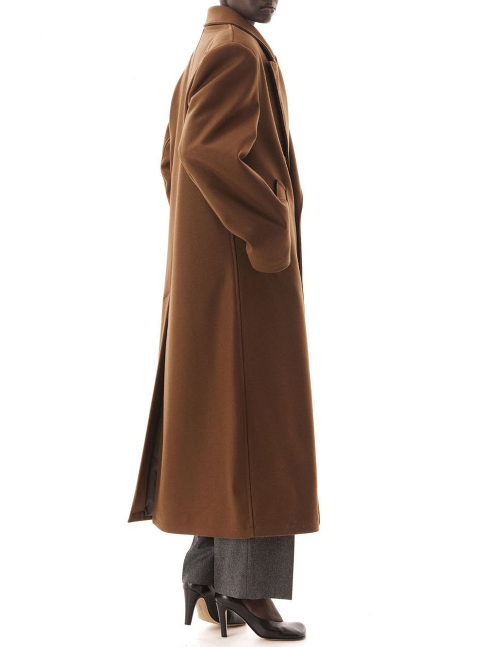 LC23-BROWN DB COAT-