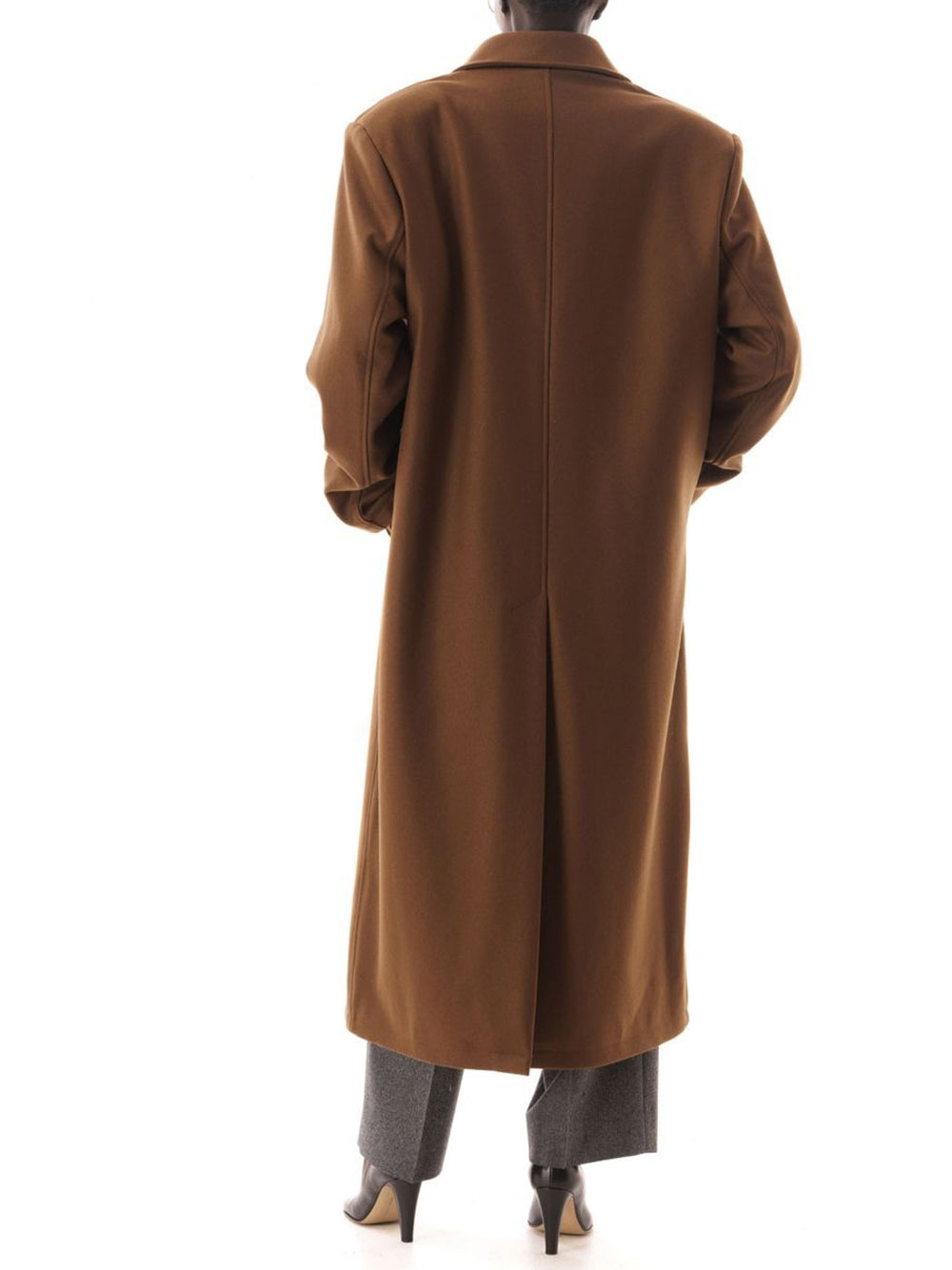 LC23-BROWN DB COAT-