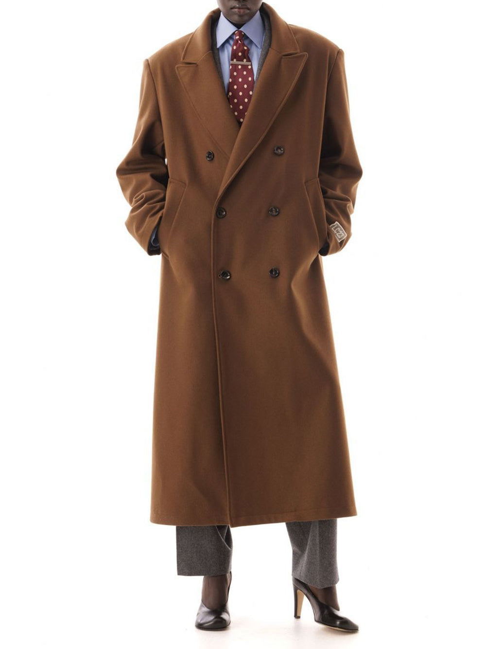 LC23-BROWN DB COAT-