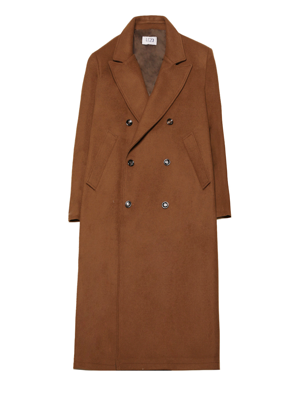 LC23-BROWN DB COAT-