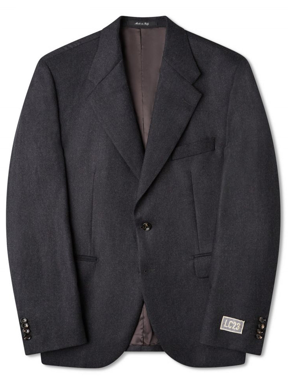 LC23-DARK GREY FLANNEL BLAZER-