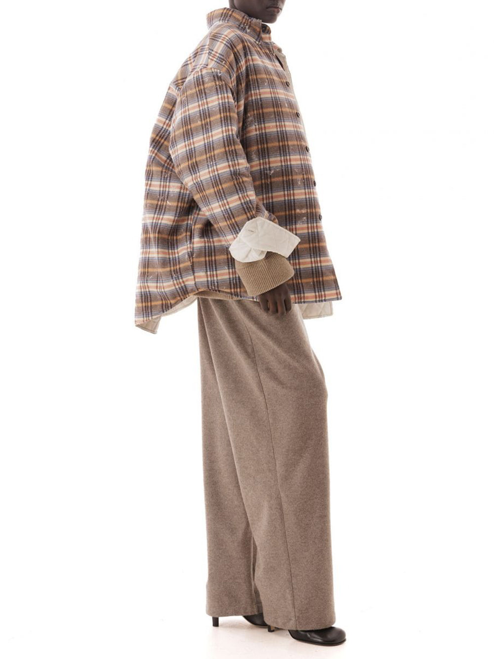 LC23-DIRTY CHECK OVERSHIRT-