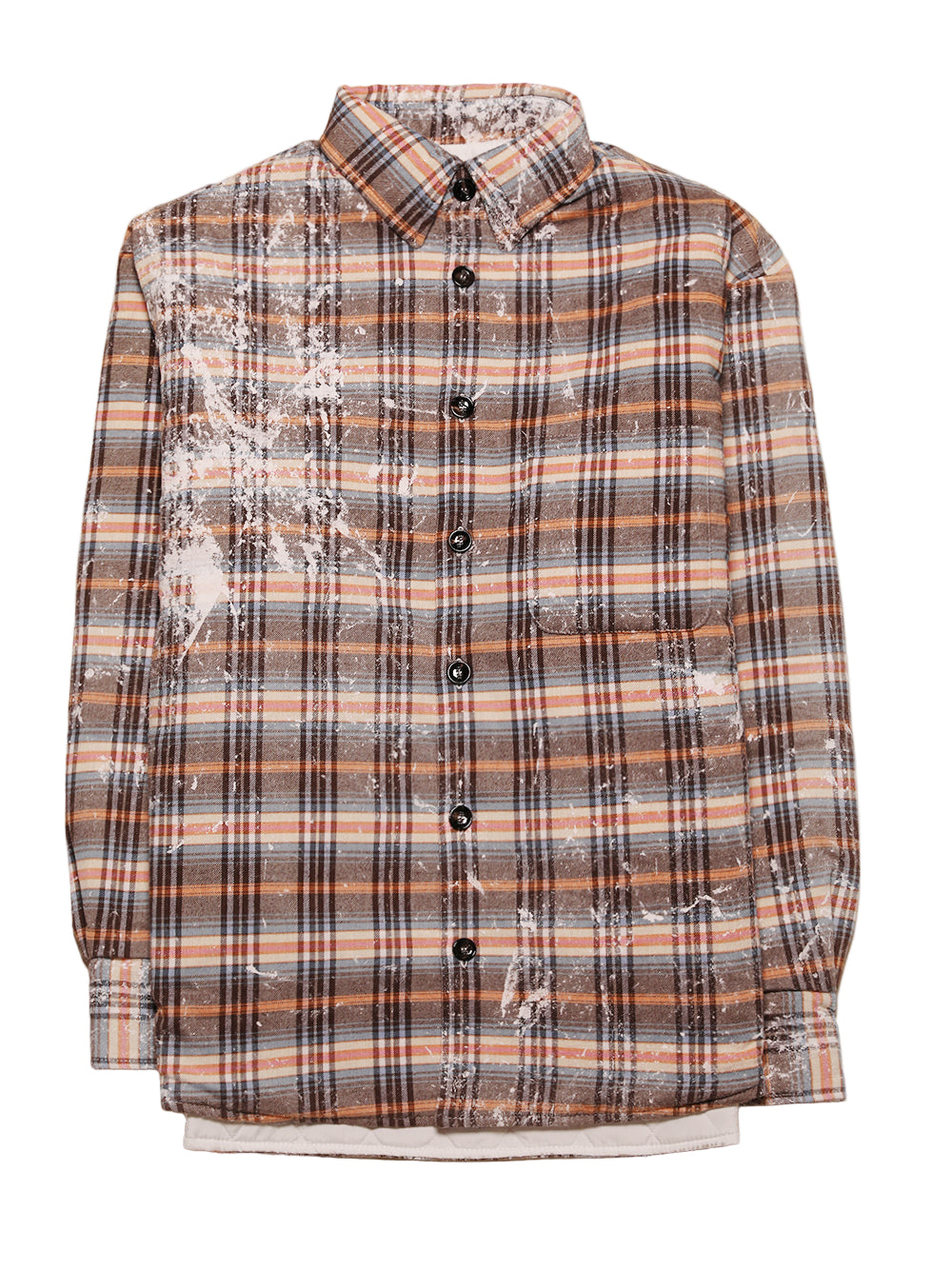 LC23-DIRTY CHECK OVERSHIRT-