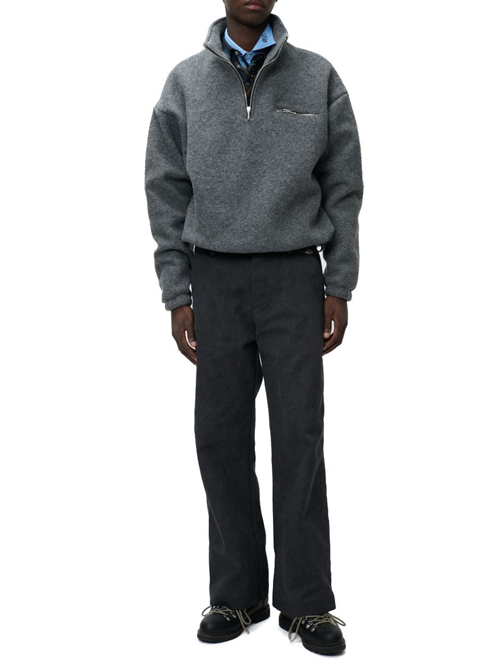 HALF ZIP SWEATER
