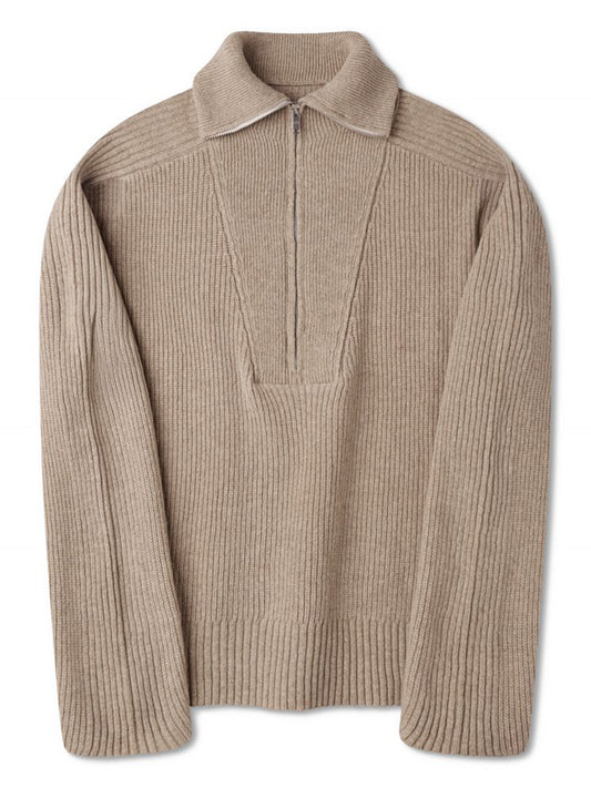 HALF ZIP SWEATER