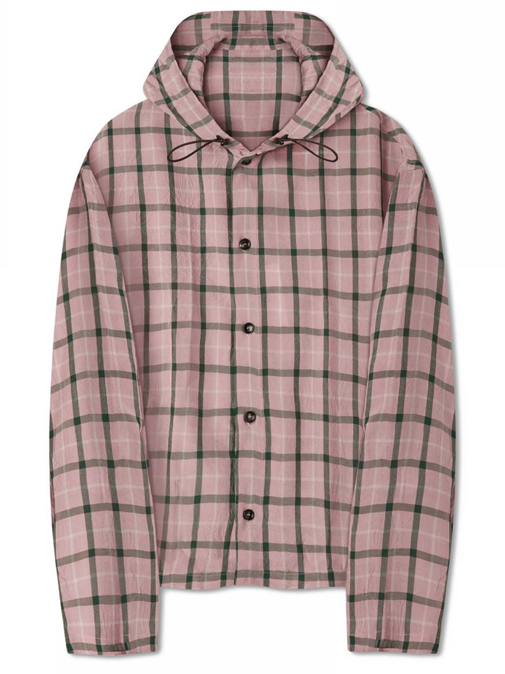 LC23-HOODED CHECK SHIRT-