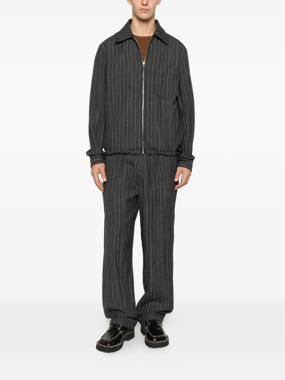 NYLON WOOL TROUSERS