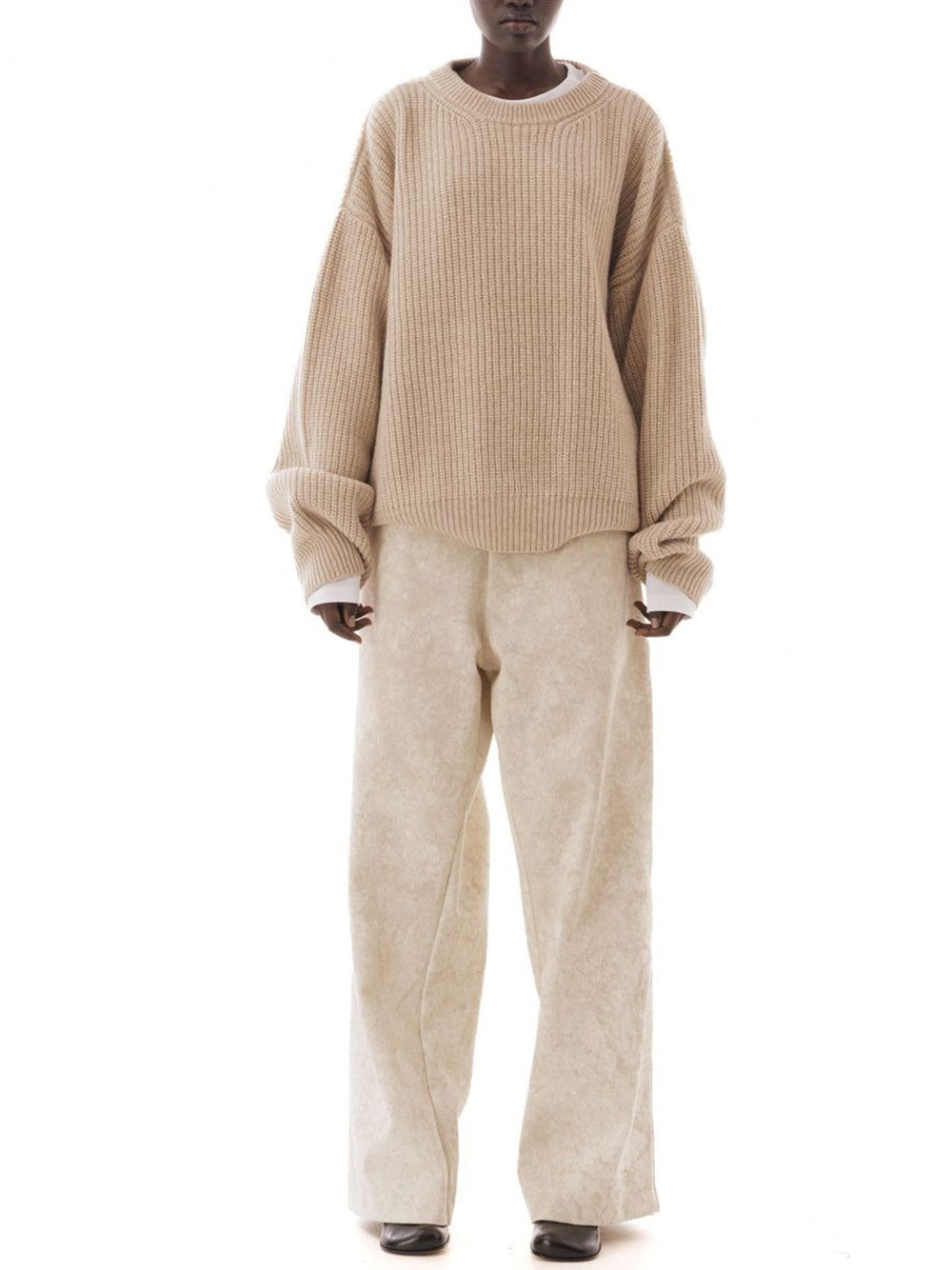 LC23-RIB STITCH SWEATER-