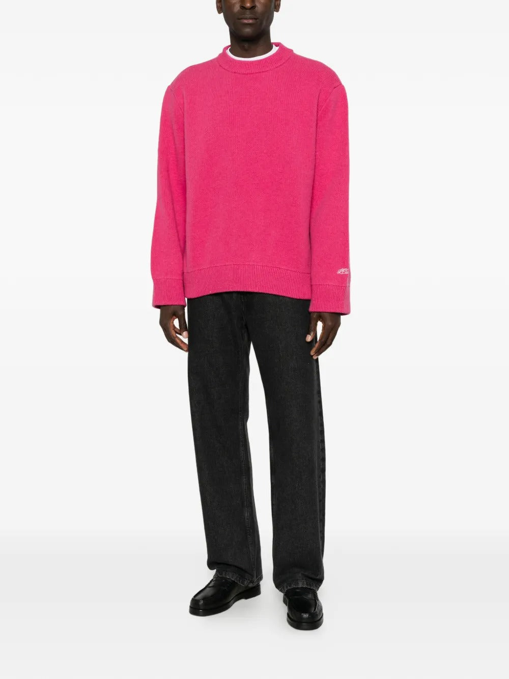 LC23-ROUND COLLAR SWEATER-