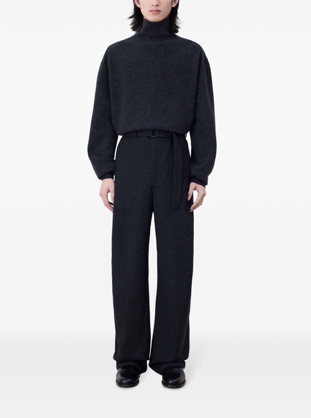 LEMAIRE-BELTED TWISTED TAILORED PANTS-