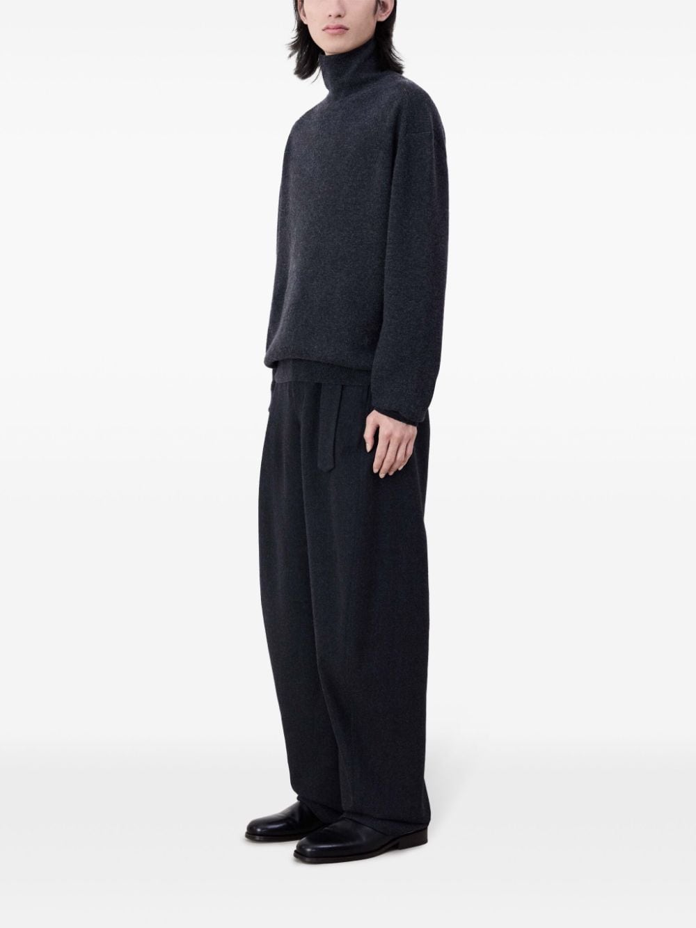 LEMAIRE-BELTED TWISTED TAILORED PANTS-