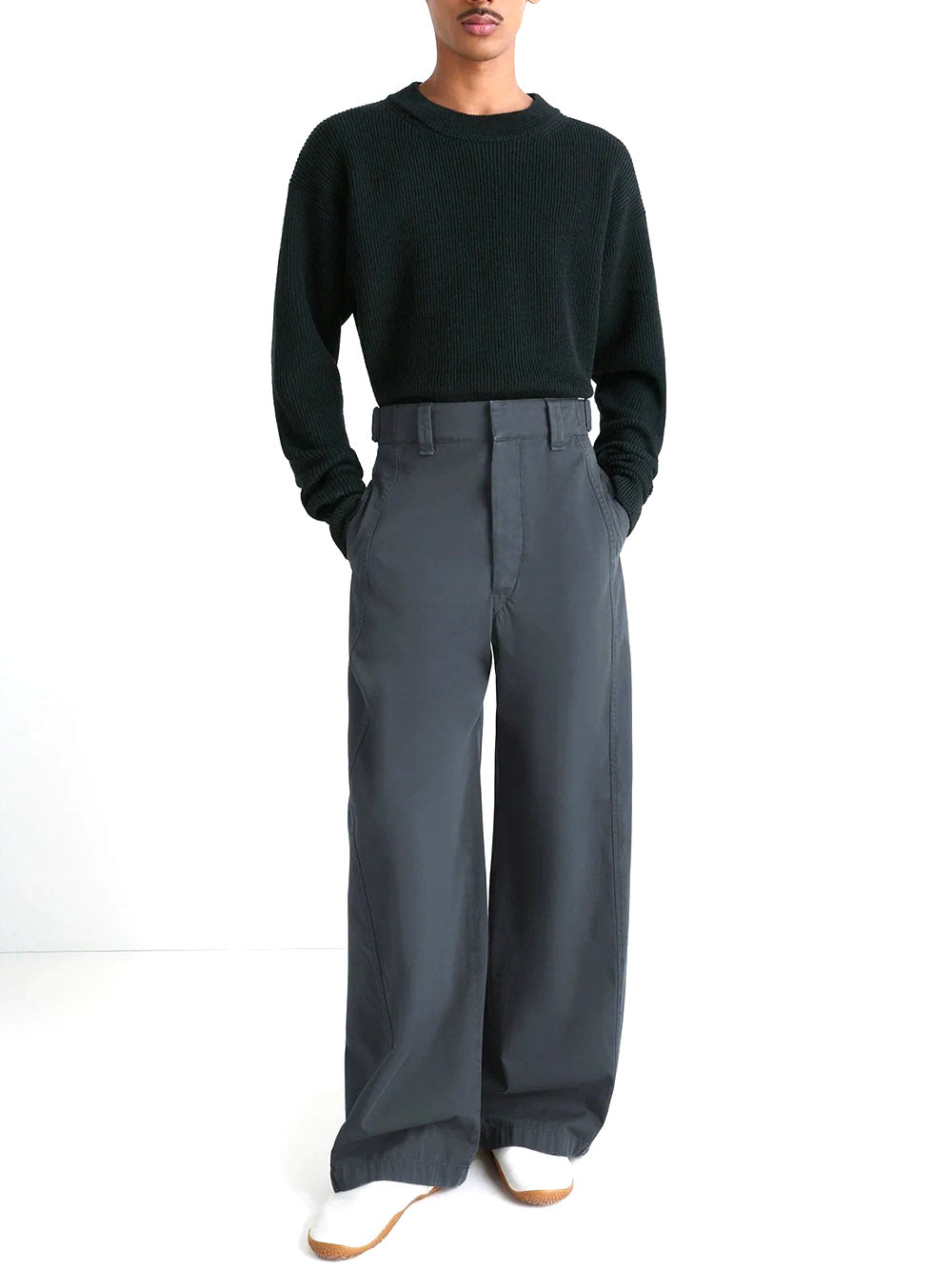 LEMAIRE-BOXY ROUND NECK SWEATER-