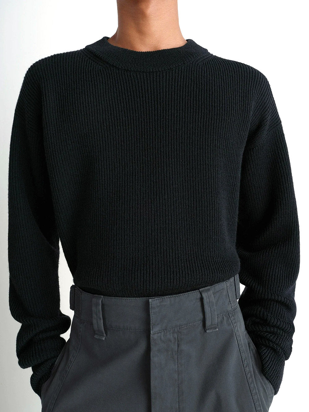 LEMAIRE-BOXY ROUND NECK SWEATER-