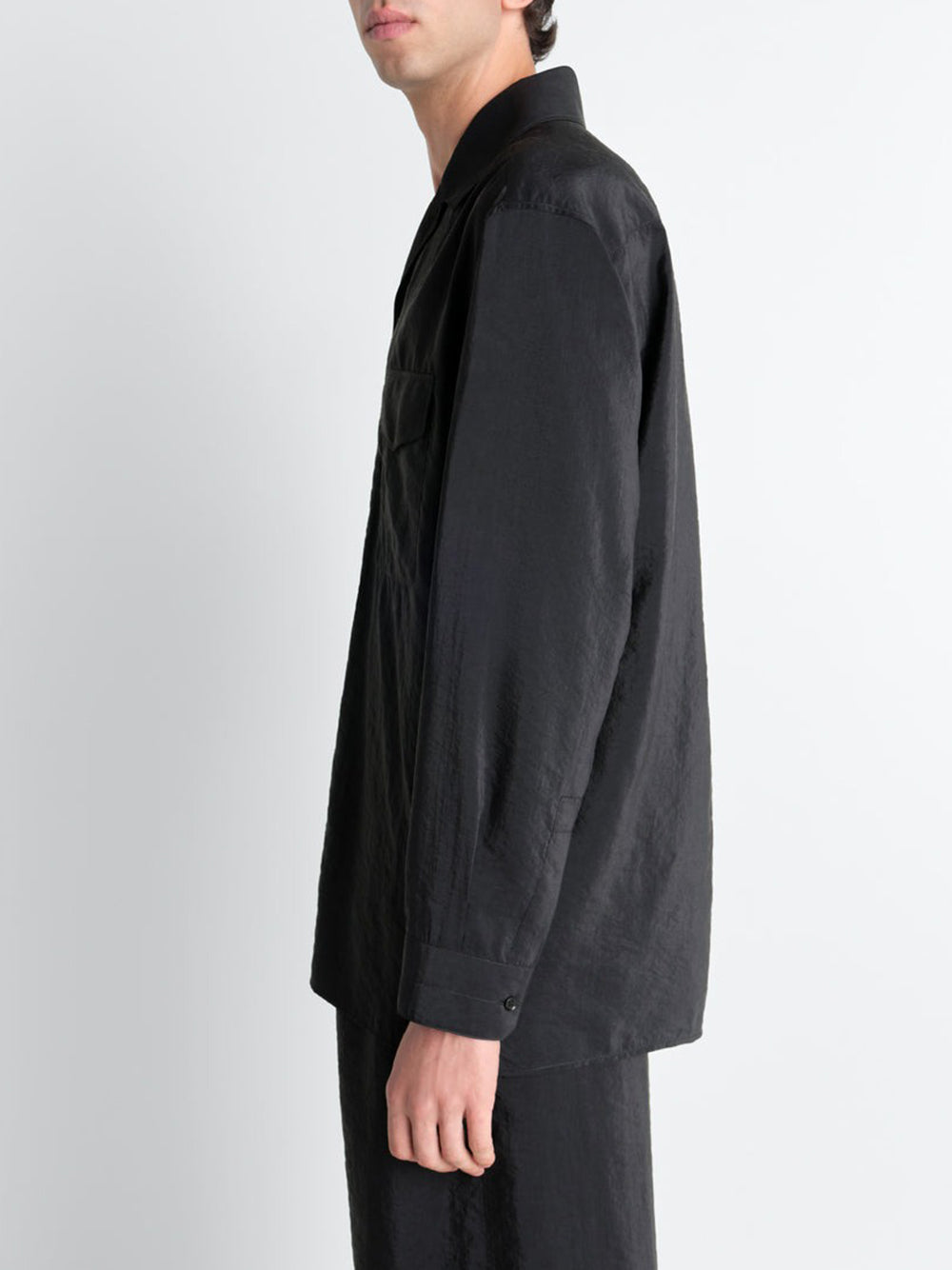 LEMAIRE-CONVERTIBLE COLLAR SHIRT-