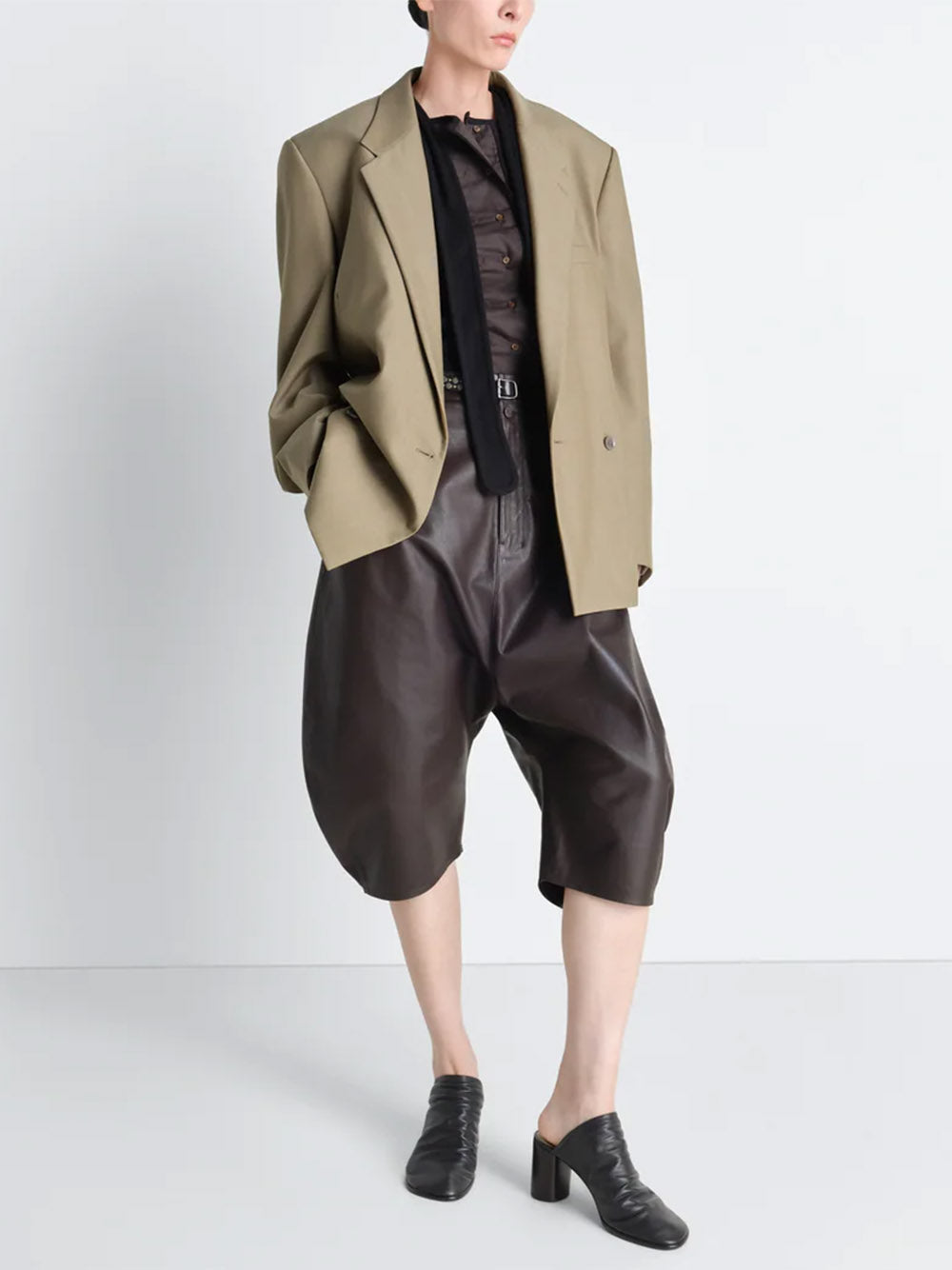 LEMAIRE-DOUBLE BREASTED TAILORED JACKET-
