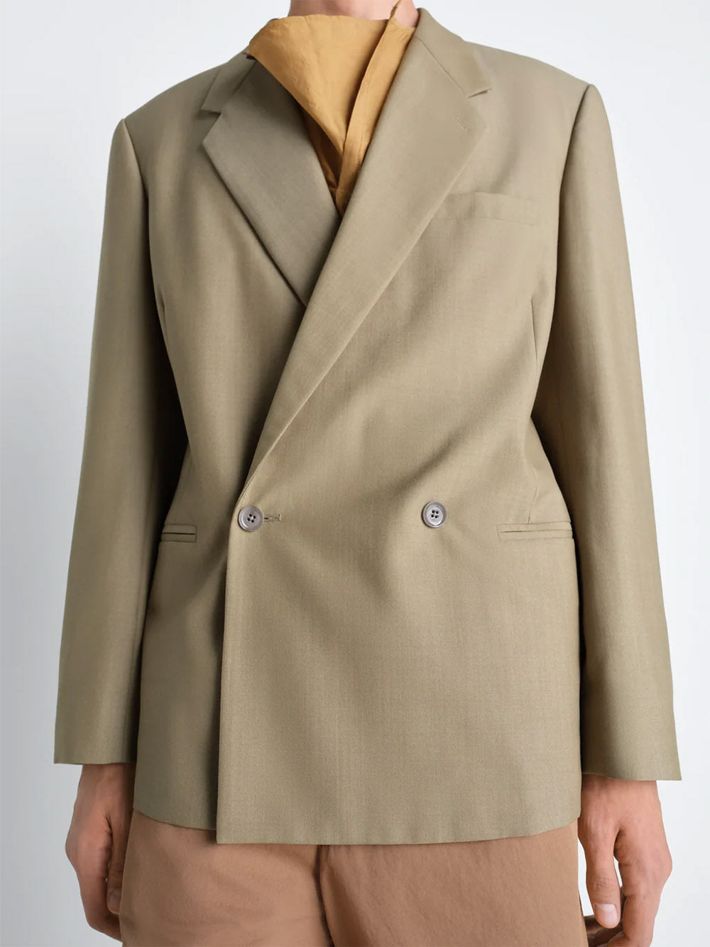 LEMAIRE-DOUBLE BREASTED TAILORED JACKET-