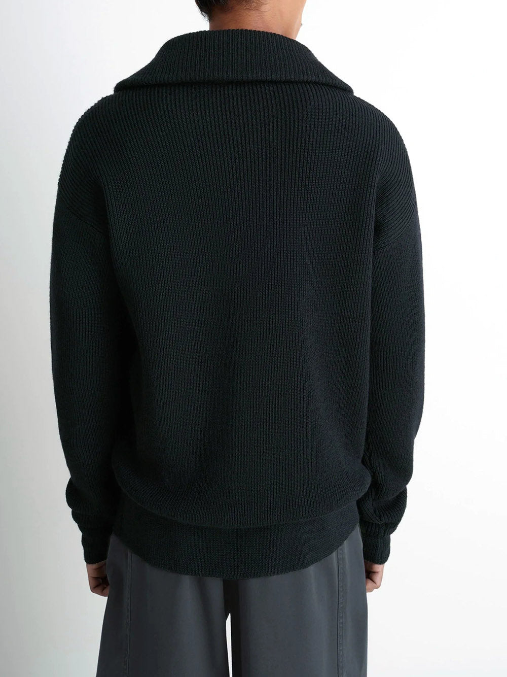 LEMAIRE-HALF ZIP SWEATER-