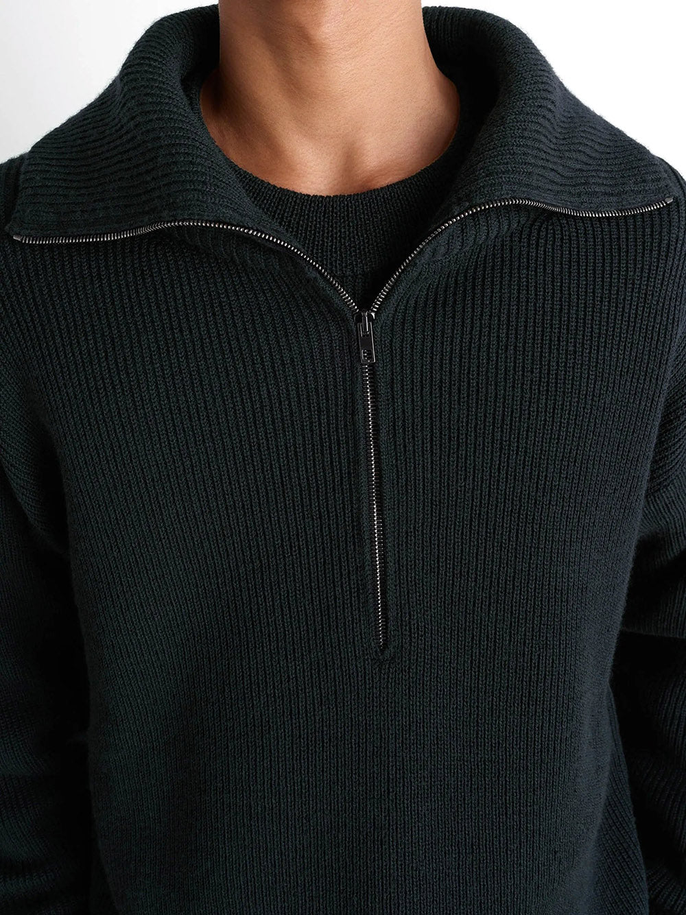 LEMAIRE-HALF ZIP SWEATER-