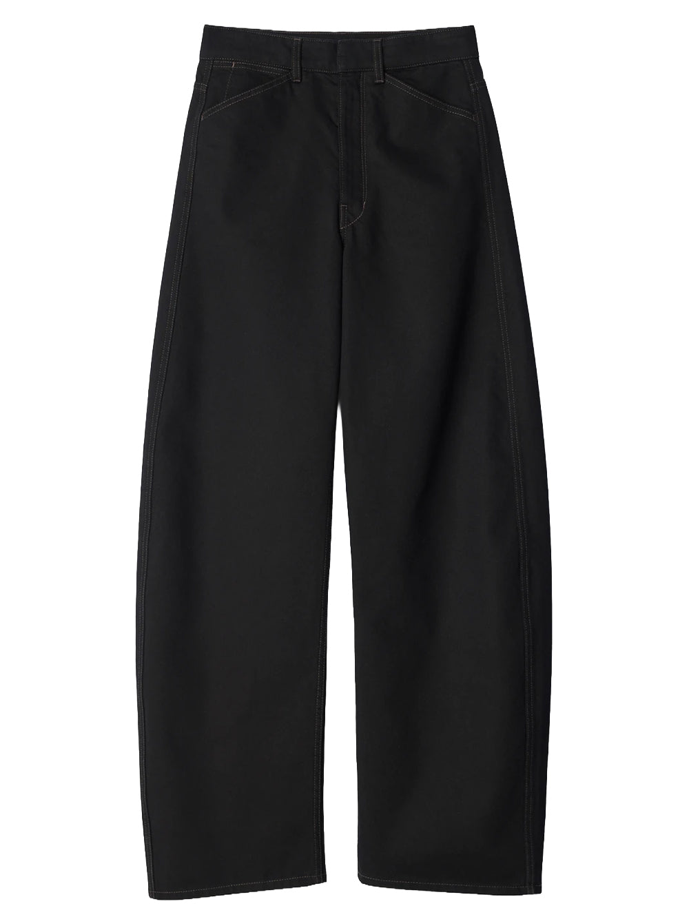 HIGH WAISTED CURVED PANTS