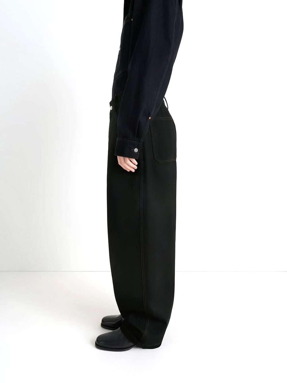 LEMAIRE-MAXI BARREL WORKWEAR PANTS-